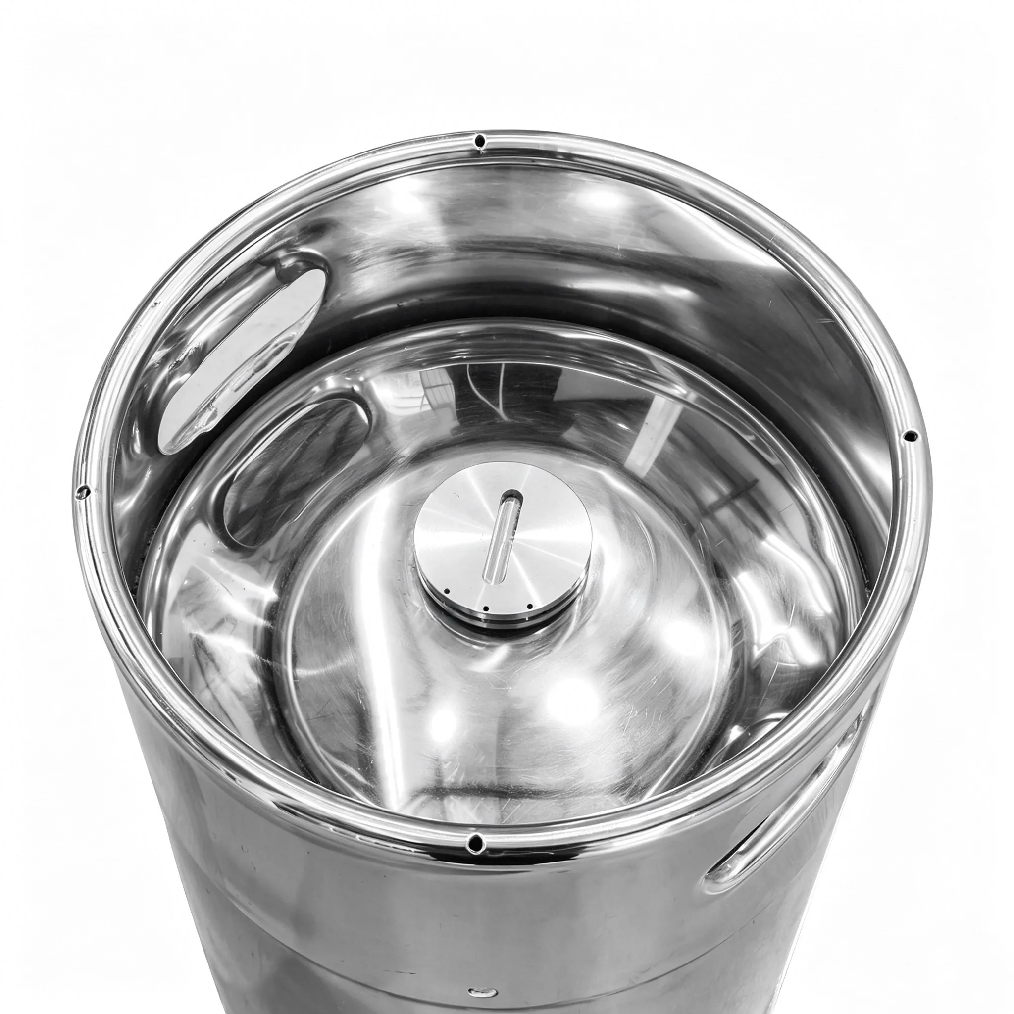 30L Mirror-Polished Stainless Steel Storage Tank | High Purity Material Container