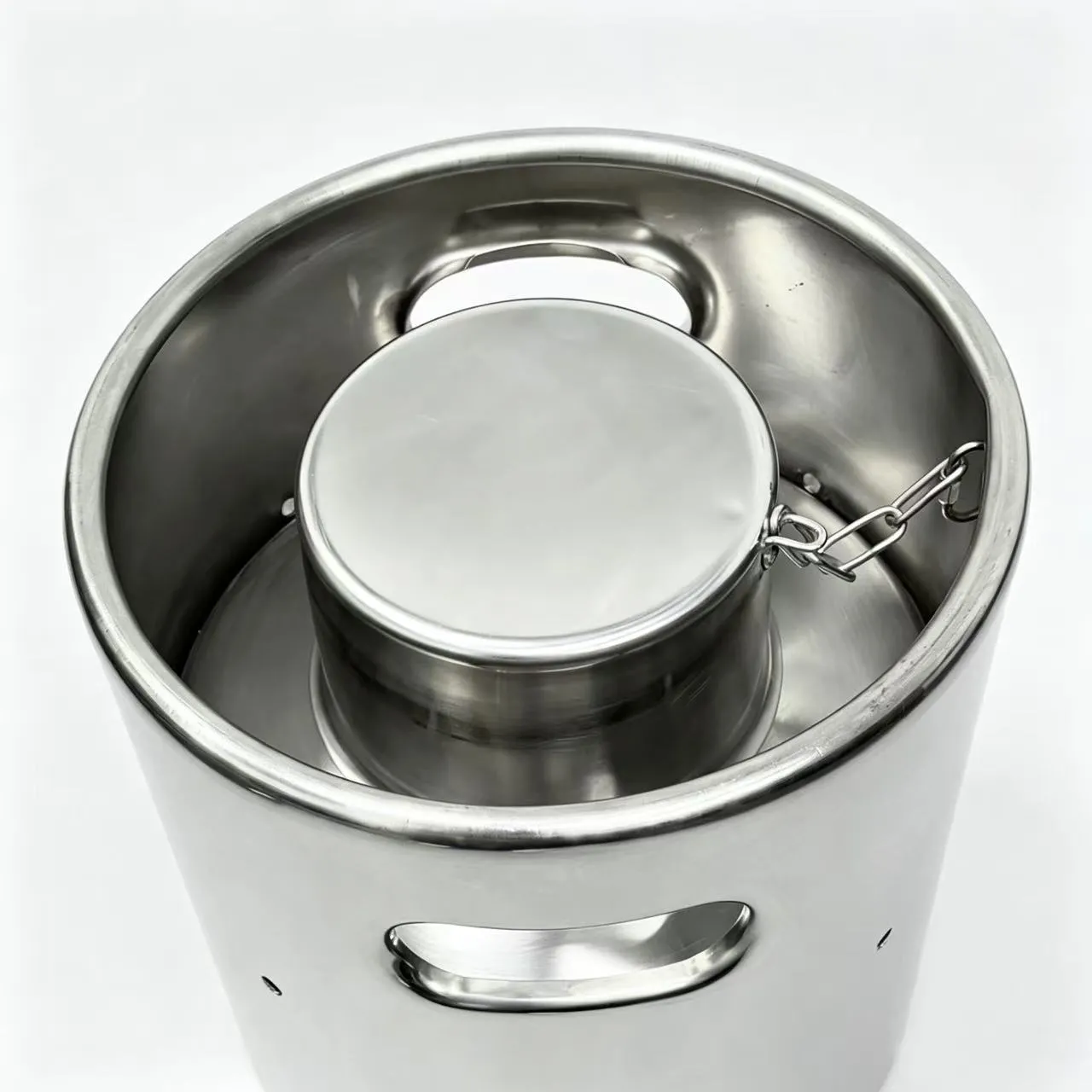20L Stainless Steel Open Top Container for Bulk Ingredients